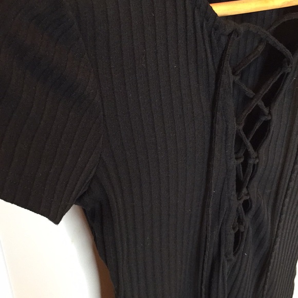 Roxii Dress , Ribbed , Tie-up dress midi dress NWT - Picture 5 of 5